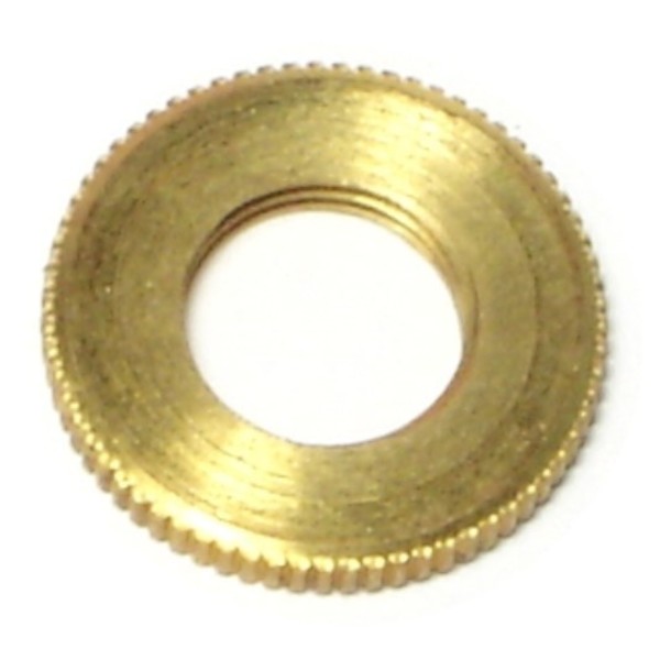 Midwest Fastener Lock Nut, 1/8", Brass, 15 PK 64613